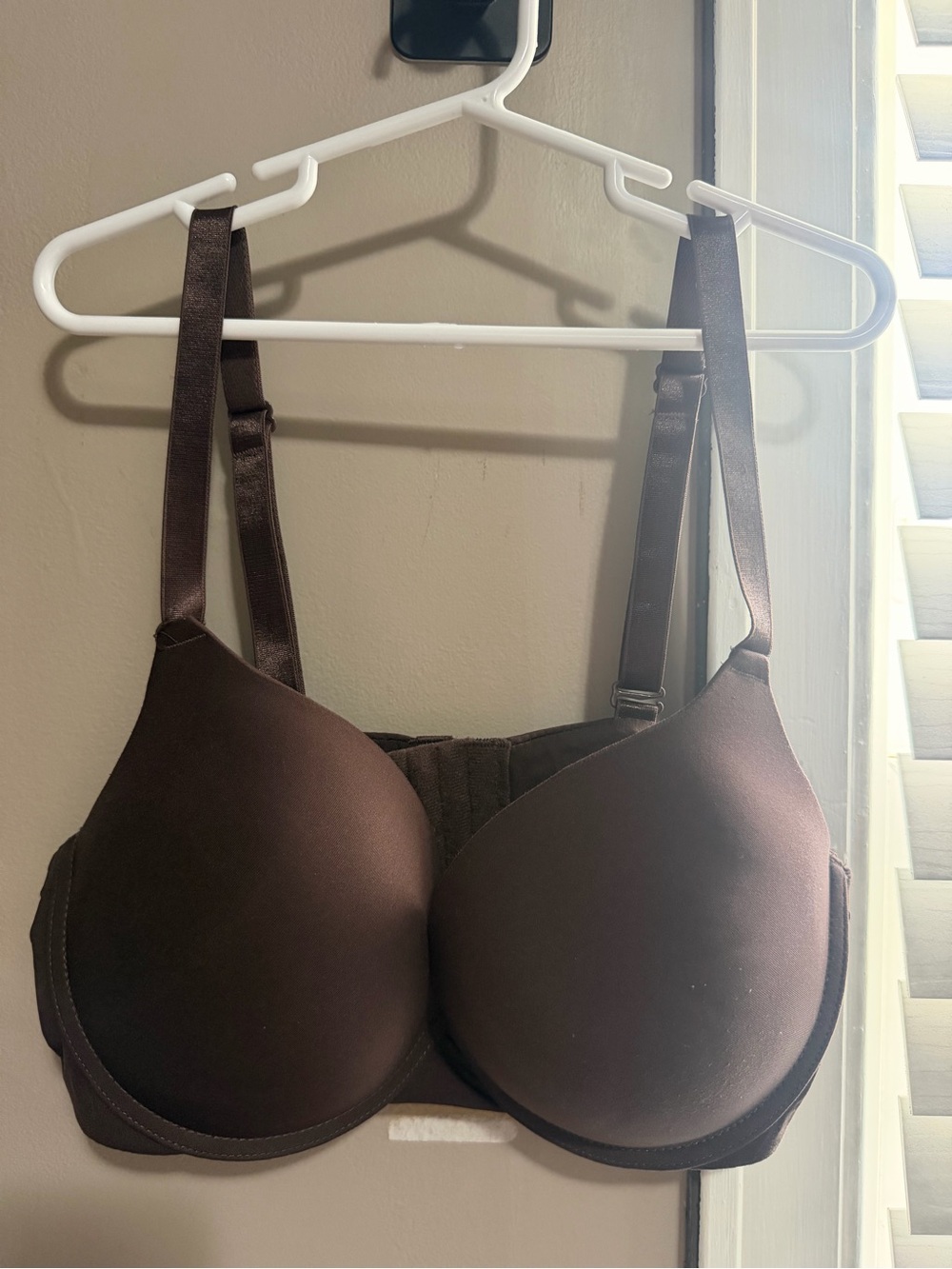 Essentials Smooth Molded T-Shirt Bra - Chocolate Brown